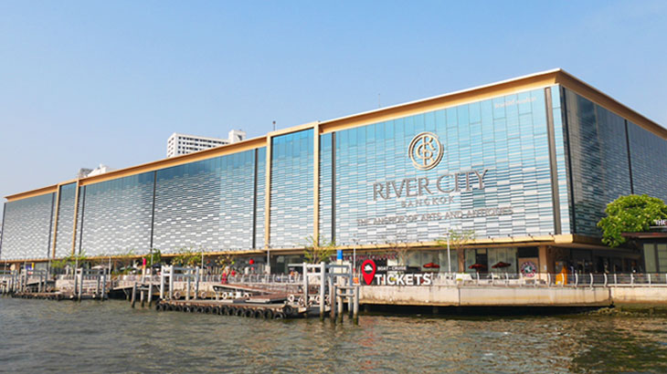 【タイ】アートを中心としたチャオプラヤー川のショッピングモール「リバーシティ（River City Bangkok）」