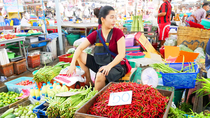 【タイ】観光地ではないローカル巨大市場「バンケー市場（Bang Khae Market）」と懐かしさ漂う運河散策